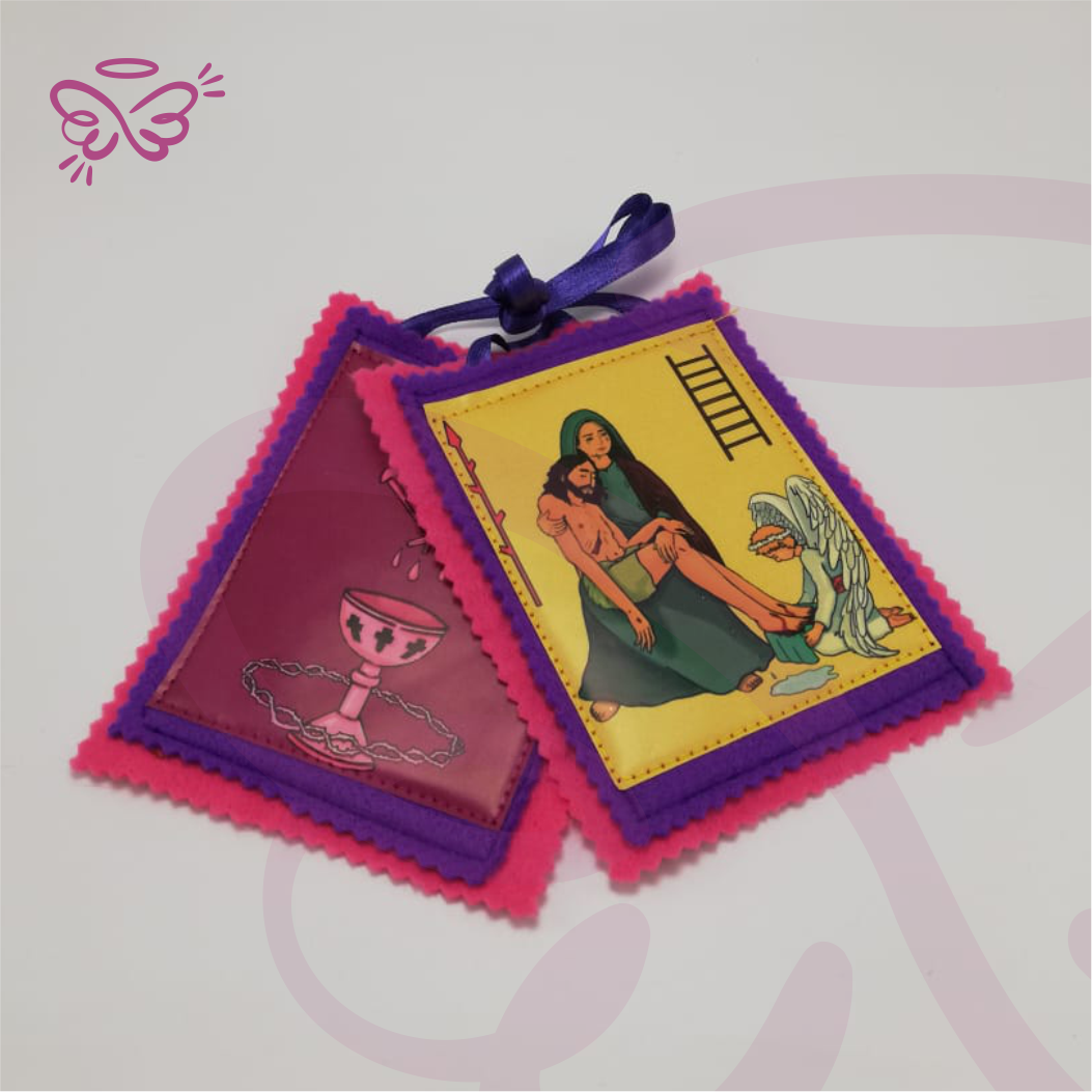 Escapulario Morado Grande